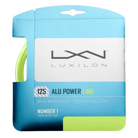 Luxilon Alu Power 1,25mm LE Lime 12,2m