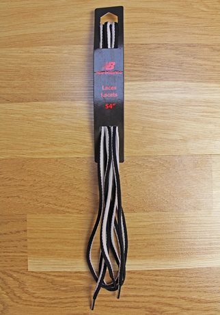 New Balance Athletic Oval Laces Black/Grey