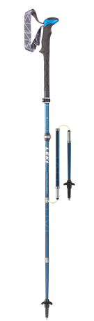 Leki Micro Vario Carbon white/blue/neonred 110 - 130 cm 6492062 2021