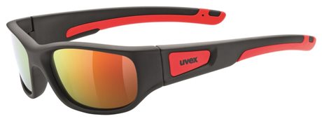 UVEX SPORTSTYLE 506 BLACK MAT RED/MIR RED